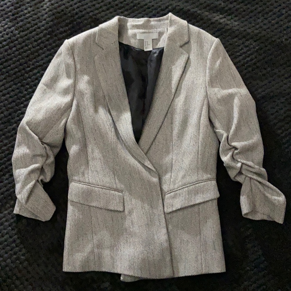 H&M Blazer black and white